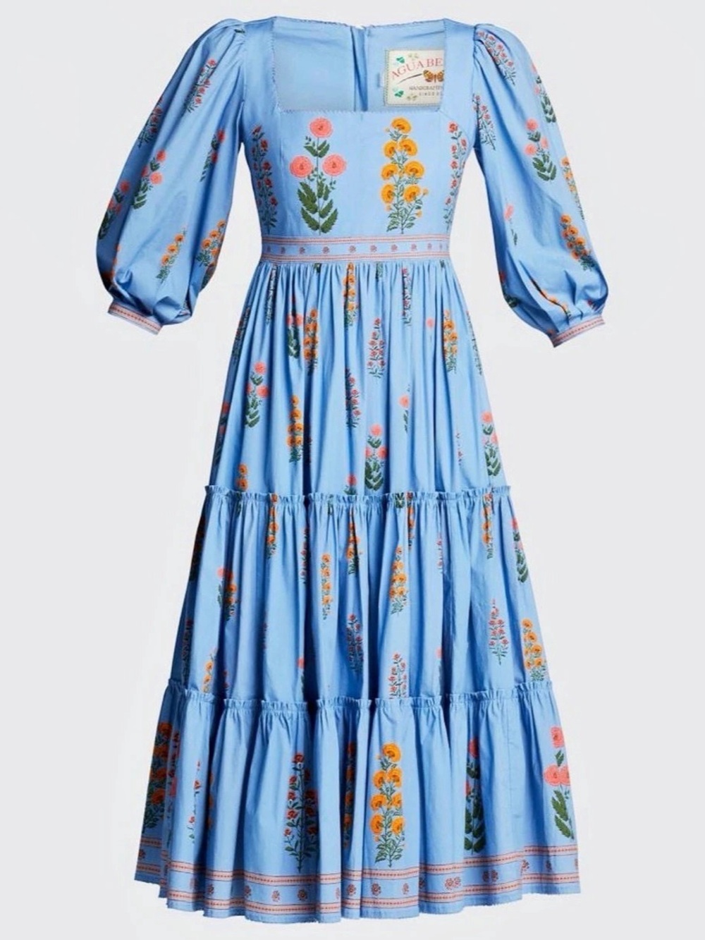 Agua by Agua Bendita Floral Midi Dress